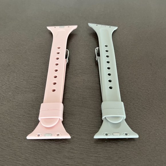 🌸3/$15 🌸 Thin Silicone Apple Watch Sports Bands - Two Pack - Picture 6 of 6